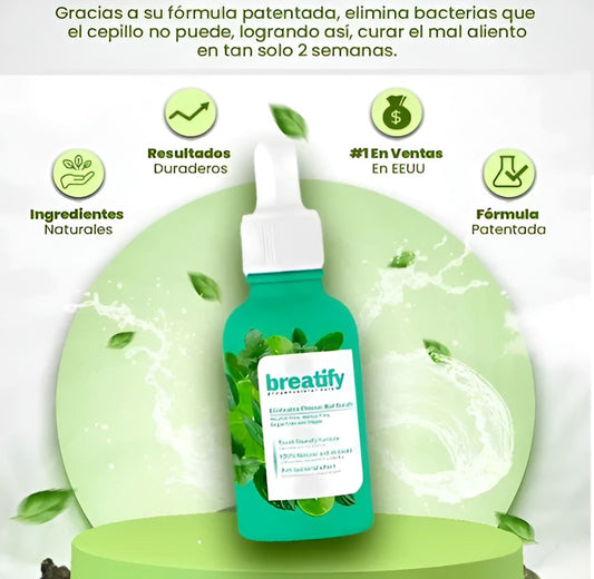 Breatify Refrescante Bucal™ -  Despídete Del Mal Aliento - Solo hoy 50% Descuento