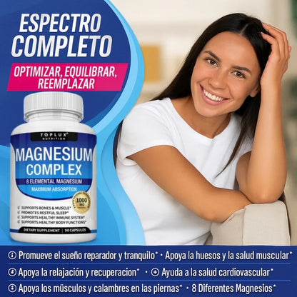 Magnesium Complex – 8 formas de magnesio para tu energía, descanso y bienestar diario. Solo Hoy 50% descuento !!!