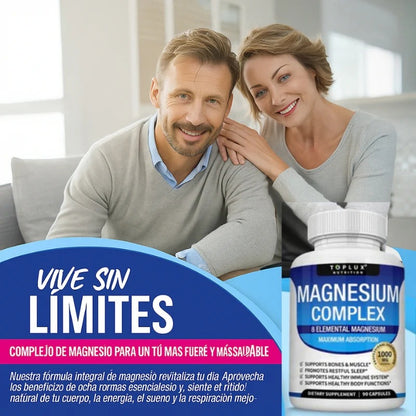 Magnesium Complex – 8 formas de magnesio para tu energía, descanso y bienestar diario. Solo Hoy 50% descuento !!!