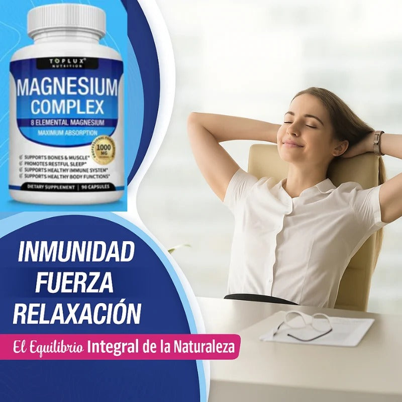 Magnesium Complex – 8 formas de magnesio para tu energía, descanso y bienestar diario. Solo Hoy 50% descuento !!!